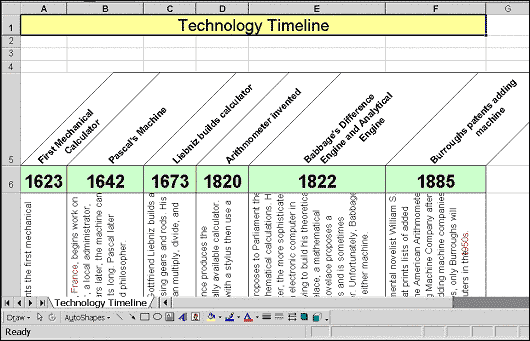 timeline sample 1